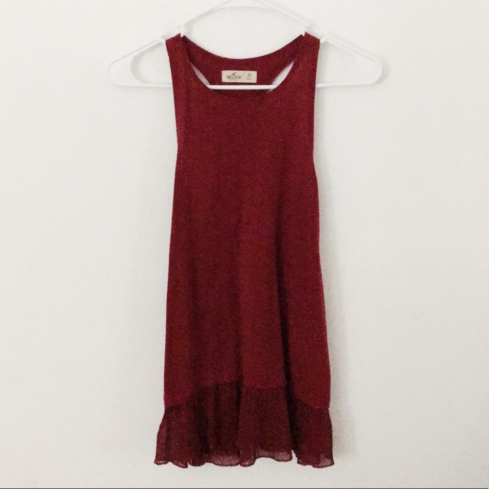 Burgundy Red Top from Hollister